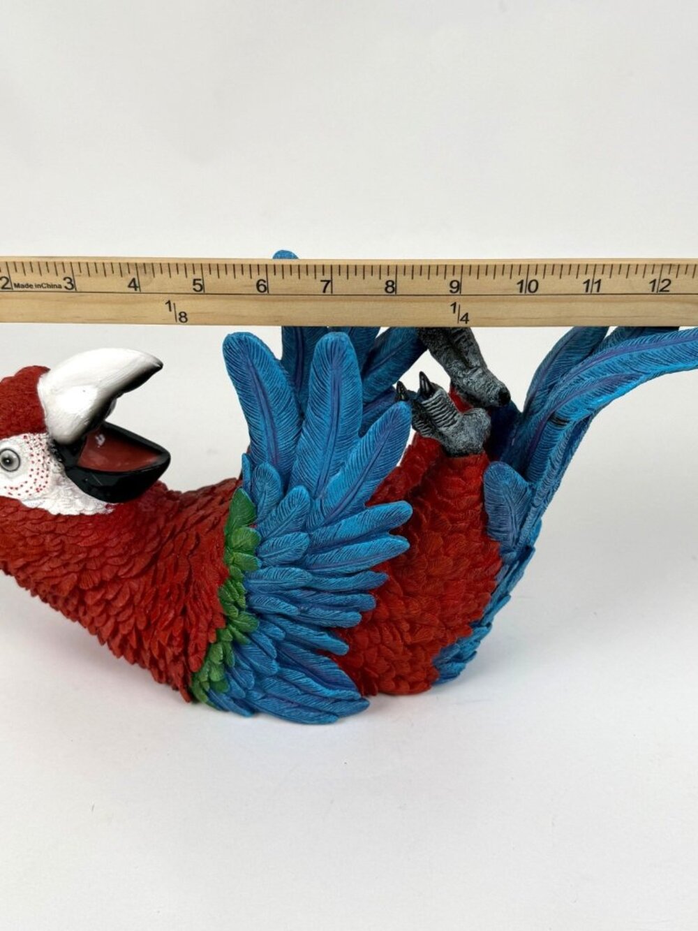 Rio Rainforest Jungle Red Scarlet Macaw Parrot Wine Bottle Holder Caddy Figurine - Picture 8 of 9